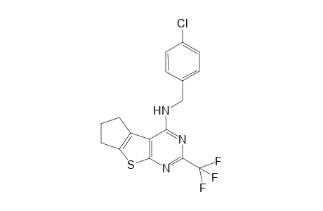 N-(4-chlorobenzyl)-2-(trifluoromethyl)-6,7-dihydro-5H-cyclopenta[4,5]thieno[2,3-d]pyrimidin-4-amine