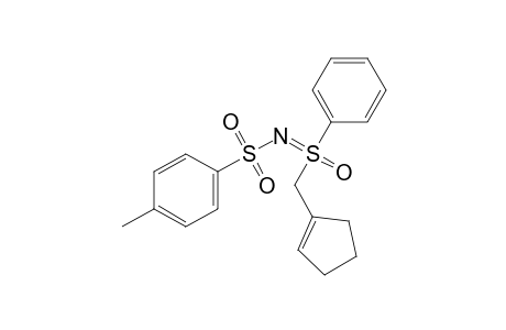 N-(cyclopenten-1-ylmethyl-keto-phenyl-persulfuranylidene)-4-methyl-benzenesulfonamide