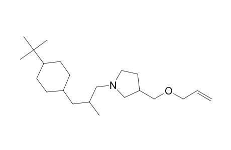 Pyrrolidine, 1-[3-[4-(1,1-dimethylethyl)cyclohexyl]-2-methylpropyl]-3-[(2-propenyloxy)methyl]-