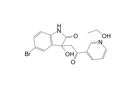 5-bromo-3-hydroxy-3-[2-oxo-2-(3-pyridinyl)ethyl]-1,3-dihydro-2H-indol-2-one compound with ethanol (1:1)