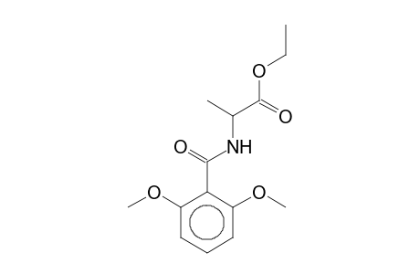 2-(2,6-Dimethoxy-benzoylamino)-propionic acid, ethyl ester