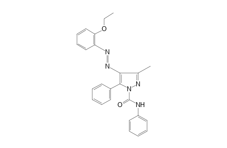 4-[(o-ETHOXYPHENYL)AZO]-3-METHYL-5-PHENYLPYRAZOLE-1-CARBOXANILIDE