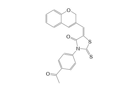 4-thiazolidinone, 3-(4-acetylphenyl)-5-(2H-1-benzopyran-3-ylmethylene)-2-thioxo-, (5E)-
