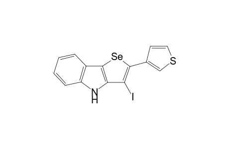 3-Iodo-2-(thiophen-3-yl)-4H-selenopheno[3,2-b]indole