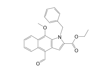 1-benzyl-4-formyl-9-methoxy-benz[f]indole-2-carboxylic acid ethyl ester
