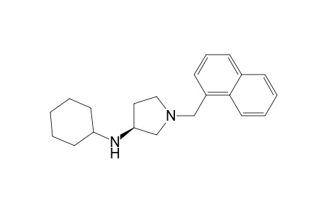(3S)-N-cyclohexyl-1-(1-naphthalenylmethyl)-3-pyrrolidinamine