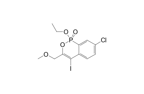 7-CHLORO-1-ETHOXY-3-METHOXYMETHYL-4-IODOBENZO-[C]-[1,2]-OXAPHOSPHININE-1-OXIDE
