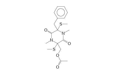 Piperazin-2,5-dione, 3-acetoxymethyl-6-benzyl-3,6-di(methylthio)-
