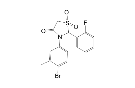 4-thiazolidinone, 3-(4-bromo-3-methylphenyl)-2-(2-fluorophenyl)-, 1,1-dioxide