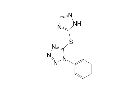 5-((1H-1,2,4-triazol-5-yl)thio)-1-phenyl-1H-tetrazole