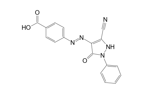 Benzoic acid, 4-[2-(3-cyano-2,5-dihydro-5-oxo-1-phenyl-1H-pyrazol-4-yl)diazenyl]-