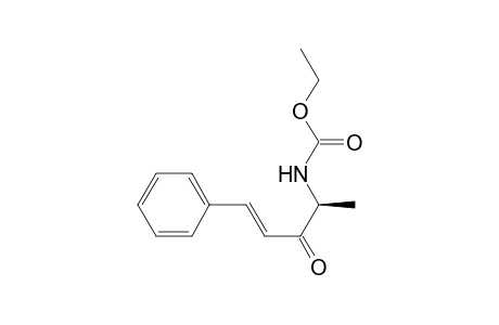 Carbamic acid, (1-methyl-2-oxo-4-phenyl-3-butenyl)-, ethyl ester, [S-(E)]-