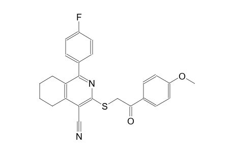 1-(4-fluorophenyl)-3-{[2-(4-methoxyphenyl)-2-oxoethyl]sulfanyl}-5,6,7,8-tetrahydro-4-isoquinolinecarbonitrile