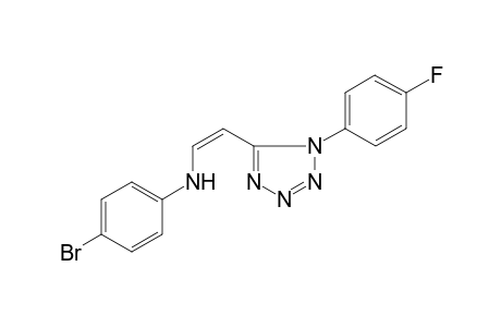 N-(4-Bromophenyl)-N-((Z)-2-[1-(4-fluorophenyl)-1H-tetraazol-5-yl]ethenyl)amine