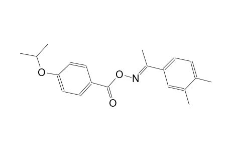 (1E)-1-(3,4-dimethylphenyl)ethanone O-(4-isopropoxybenzoyl)oxime
