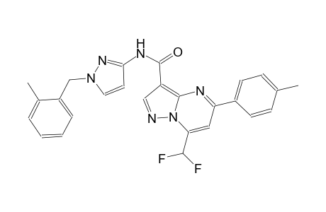 7-(difluoromethyl)-N-[1-(2-methylbenzyl)-1H-pyrazol-3-yl]-5-(4-methylphenyl)pyrazolo[1,5-a]pyrimidine-3-carboxamide