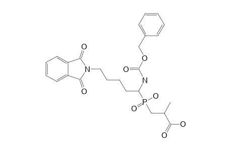 3-[1-(BENZYLCARBONYLAMINO-5-PHTHALIMIDOPENTYL)-(HYDROXY)-PHOSPHONYL]-2-METHYLPROPIONIC-ACID