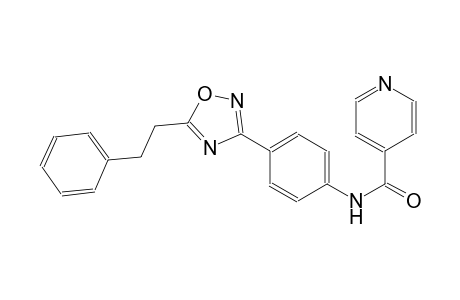 4-pyridinecarboxamide, N-[4-[5-(2-phenylethyl)-1,2,4-oxadiazol-3-yl]phenyl]-