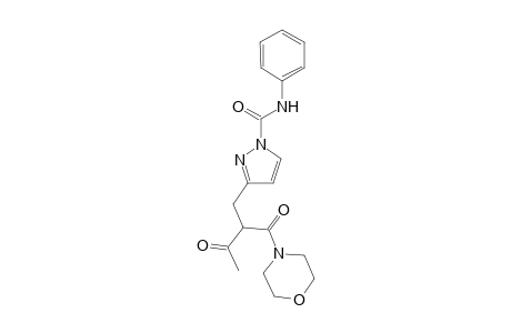 N1-Phenyl-3-[2-(morpholinocarbonyl)-3-oxobutyl]-1H-1-pyrazolecarboxamide