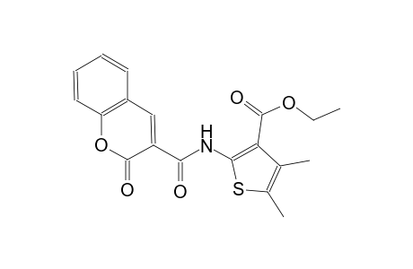 ethyl 4,5-dimethyl-2-{[(2-oxo-2H-chromen-3-yl)carbonyl]amino}-3-thiophenecarboxylate