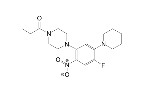 piperazine, 1-[4-fluoro-2-nitro-5-(1-piperidinyl)phenyl]-4-(1-oxopropyl)-