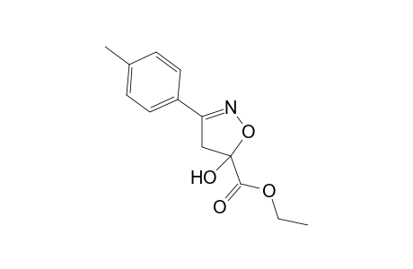Ethyl 4,5-dihydro-5-hydroxy-3-(4-methylphenyl)isoxazole-5-carboxylate