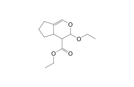 (+/-)-3-ethoxy-3,4,4a,5,6,7-hexahydrocyclopenta[c]pyran-4-carboxylic acid-ethylester