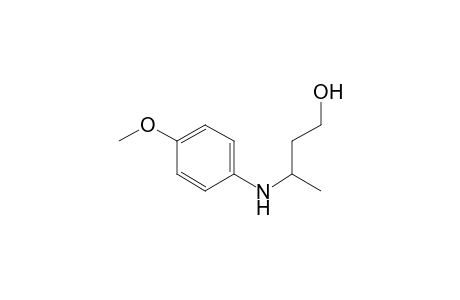 3-(4-Methoxyanilino)-1-butanol