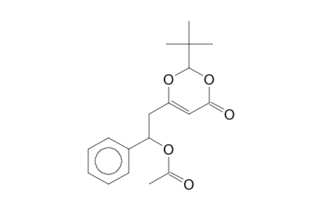 Acetic acid, 2-(2-t-butyl-6-oxo-6H-[1,3]dioxin-4-yl)-1-phenylethyl ester