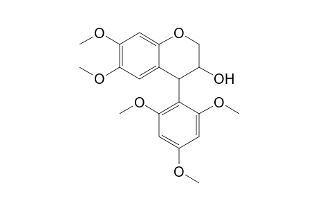 3,4-Dihydro-6,7-dimethoxy-4-(2,4,6-trimethoxyphenyl)-2H-1-benzopyran-3-ol