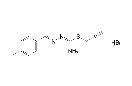 1-(p-methylbenzylidene)-3-(2-propynyl)-3-thioisosemicarbazide, monohydrobromide