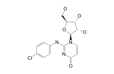 1-(BETA-D-RIBOFURANOSYL)-2-(4-CHLOROPHENYLAMINO)-4-PYRIMIDINONE