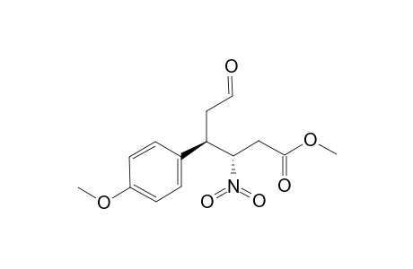 METHYL-REL-(3S,4R)-4-(4-METHOXYPHENYL)-3-NITRO-6-OXOHEXANOATE
