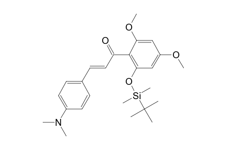 4',6'-Dimethoxy-4-dimethylamino-2'-(tert.-butyldimethylsilyl)oxychalcone (isomer 2)