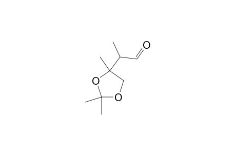 (2R*,3R*)-2,3-Dimethyl-3,4-(isopropylidenedioxy)-butanal