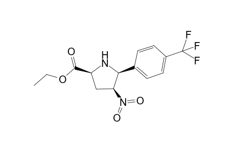 Ethyl 4-nitro-5-(4-trifluoromethylphenyl)pyrrolidine-2-carboxylate