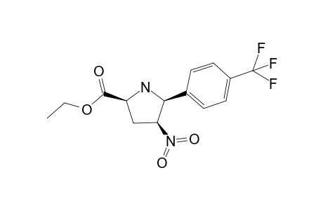 Ethyl 4-nitro-5-(4-trifluoromethylphenyl)pyrrolidine-2-carboxylate