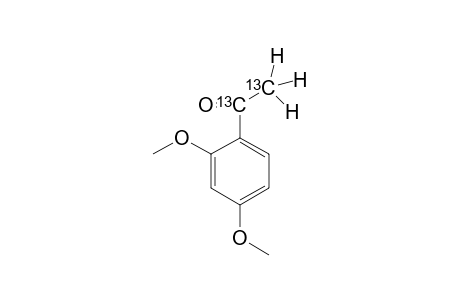 2',4'-Dimethoxy[1,2-13C2]acetophenone