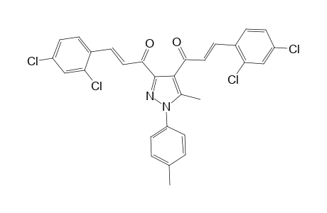 1,1'-(5-Methyl-1-(4-methylphenyl)-1H-pyrazole-3,4-diyl)-bis-(3-(2,4-dichlorophenyl)prop-2-en-1-one)
