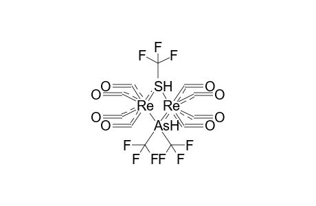 DIRHENIUMOCTACARBONYL-MU-DI(TRIFLUOROMETHYL)ARSINE-MU-TRIFLUOROMETHYLSULPHIDE COMPLEX