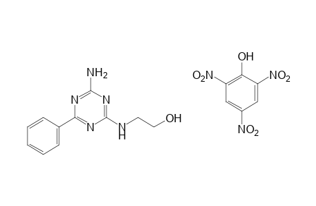 2-[(4-amino-6-phenyl-s-triazin-2-yl)amino]ethanol, monopicrate