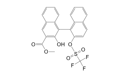 3-Hydroxy-4-(2-triflyloxy-1-naphthyl)naphthalene-2-carboxylic acid methyl ester
