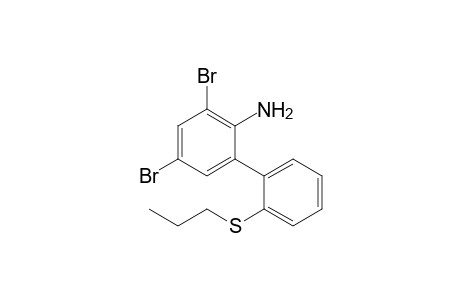 2-Amino-3,5-dibromo-2'-propylthiobiphenyl