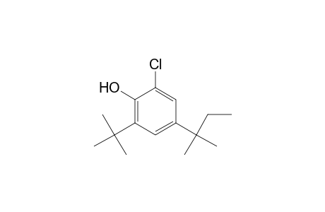 2-tert-Butyl-6-chloranyl-4-(2-methylbutan-2-yl)phenol