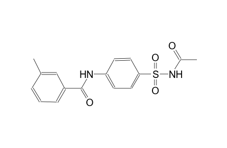 N-{4-[(acetylamino)sulfonyl]phenyl}-3-methylbenzamide
