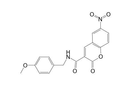 6-Nitro-2-oxo-2H-chromene-3-carboxylic acid 4-methoxy-benzylamide