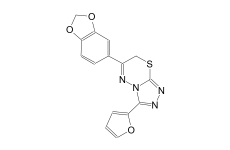 6-(1,3-benzodioxol-5-yl)-3-(2-furyl)-7H-[1,2,4]triazolo[3,4-b][1,3,4]thiadiazine