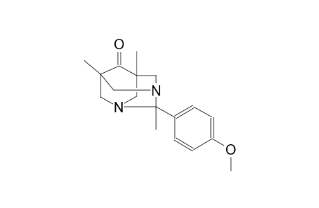 1,3-diazatricyclo[3.3.1.1~3,7~]decan-6-one, 2-(4-methoxyphenyl)-2,5,7-trimethyl-