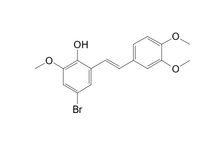 2-(3,4-Dimethoxystyryl)-4-bromo-6-methoxyphenol