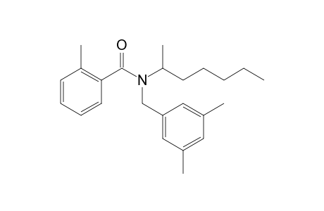 Benzamide, 2-methyl-N-(3,5-dimethylbenzyl)-N-(hept-2-yl)-